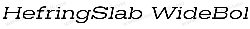HefringSlab WideBold字体转换
